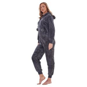 Keanu Womens/Ladies Fleece Jumpsuit / Gray